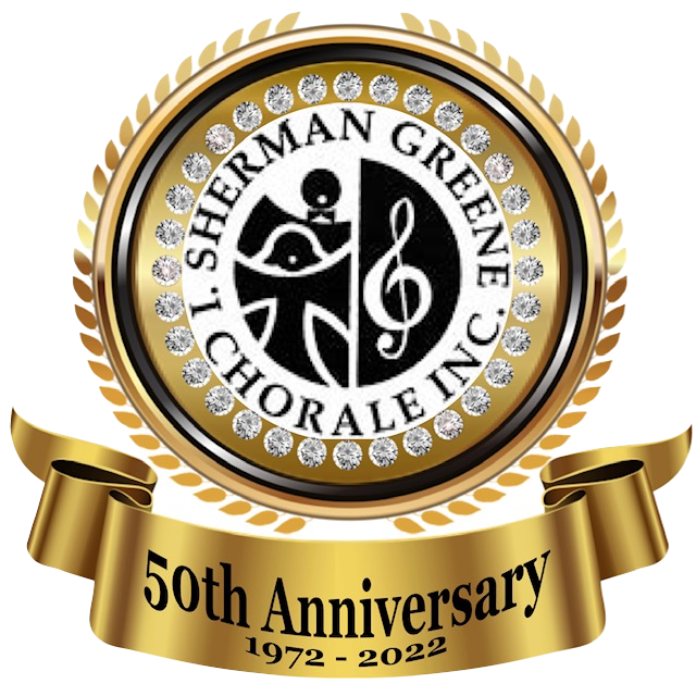 50th anniversary badge for the I. Sherman Greene Chorale