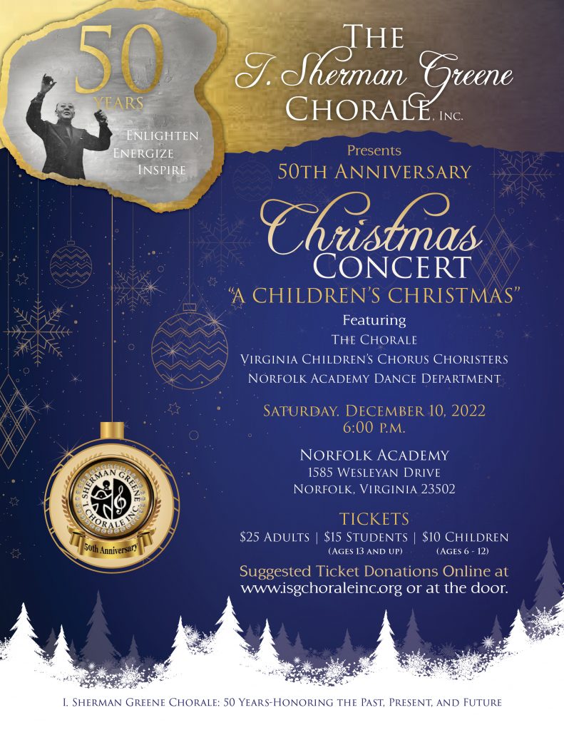 SGC Christmas Concert Flyer 2022